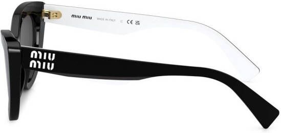 Miu Eyewear Zonnebril met cate-eye montuur Zwart