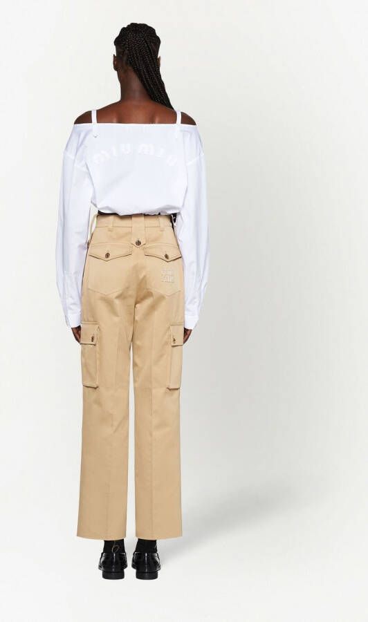 Miu Chino broek Beige
