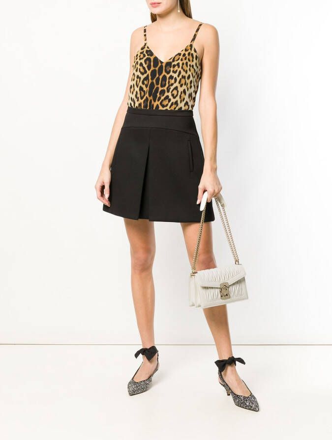 Miu Confidential Matelassé crossbodytas Wit