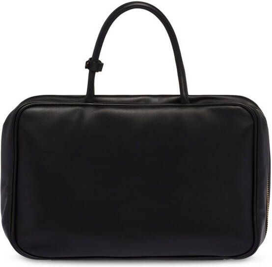 Miu Shopper met logo-reliëf Zwart