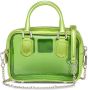 Miu Doorzichtige mini-tas met logo-applicatie Groen - Thumbnail 3