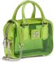 Miu Doorzichtige mini-tas met logo-applicatie Groen - Thumbnail 4