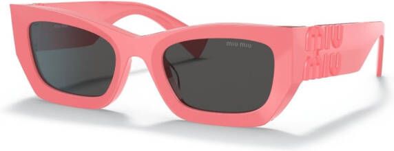 Miu Eyewear Glimpse zonnebril met rechthoekig montuur Roze