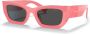 Miu Eyewear Glimpse zonnebril met rechthoekig montuur Roze - Thumbnail 2