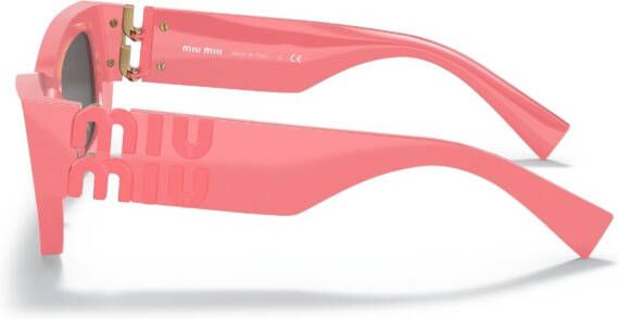 Miu Eyewear Glimpse zonnebril met rechthoekig montuur Roze