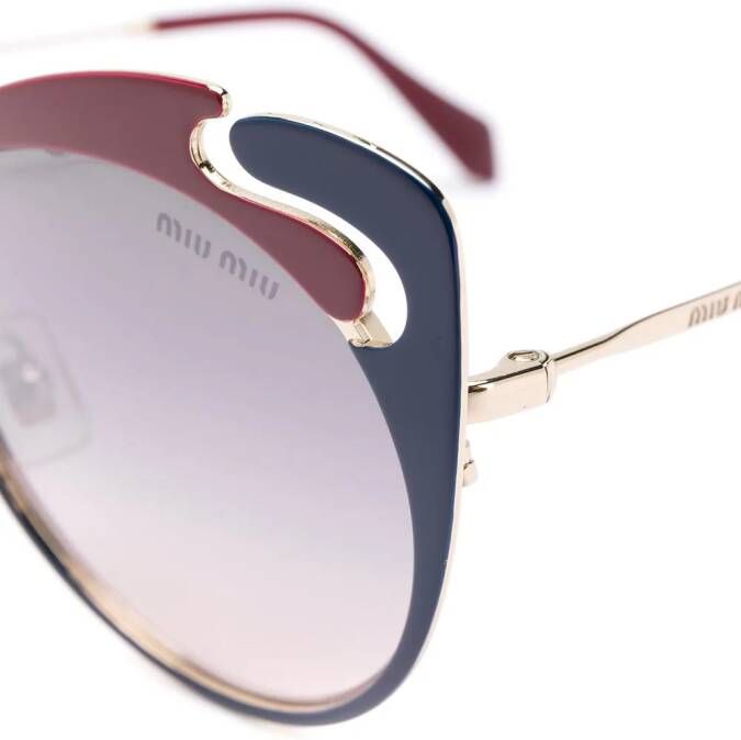Miu Eyewear Noir zonnebril Rood
