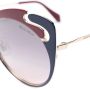 Miu Eyewear Noir zonnebril Rood - Thumbnail 2