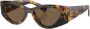 Miu Eyewear Zonnebril met cat-eye montuur Bruin - Thumbnail 2