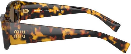 Miu Eyewear Zonnebril met cat-eye montuur Bruin