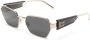 Miu Eyewear Zonnebril met geometrisch montuur Zwart - Thumbnail 2