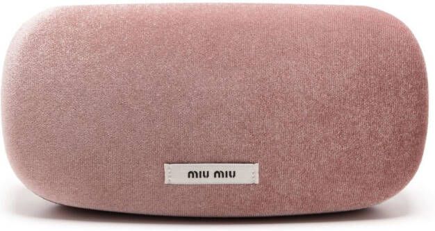 Miu Eyewear Zonnebril met geometrisch montuur Zwart