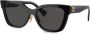 Miu Eyewear Zonnebril met logo Zwart - Thumbnail 1