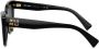Miu Eyewear Zonnebril met logo Zwart - Thumbnail 2