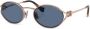 Miu Eyewear Zonnebril met ovaal montuur Roze - Thumbnail 2