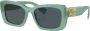 Miu Eyewear Zonnebril met rechthoekig montuur Groen - Thumbnail 2