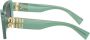 Miu Eyewear Zonnebril met rechthoekig montuur Groen - Thumbnail 3
