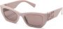 Miu Eyewear Zonnebril met rechthoekig montuur Roze - Thumbnail 2