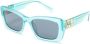 Miu Eyewear Zonnebril met vierkant montuur Blauw - Thumbnail 2
