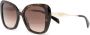 Miu Eyewear Zonnebril met vierkant montuur Bruin - Thumbnail 1