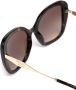 Miu Eyewear Zonnebril met vierkant montuur Bruin - Thumbnail 2
