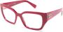 Miu Eyewear Zonnebril met vierkant montuur Rood - Thumbnail 2