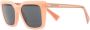 Miu Eyewear Zonnebril met vierkant montuur Roze - Thumbnail 1