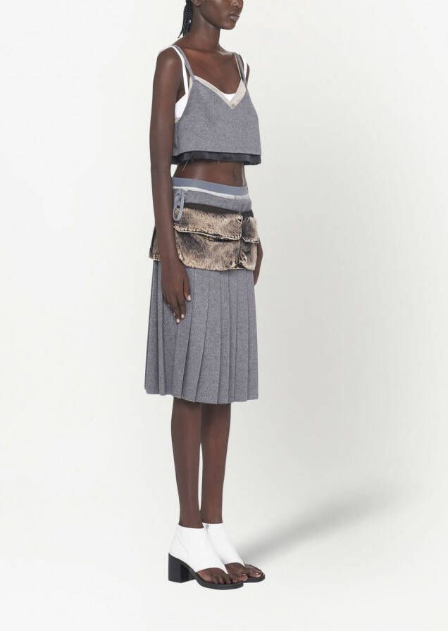 Miu Fluwelen top Grijs
