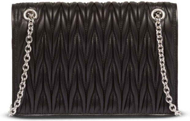 Miu GG matelassé crossbodytas Zwart