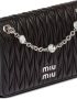 Miu Leren crossbodytas Zwart - Thumbnail 4