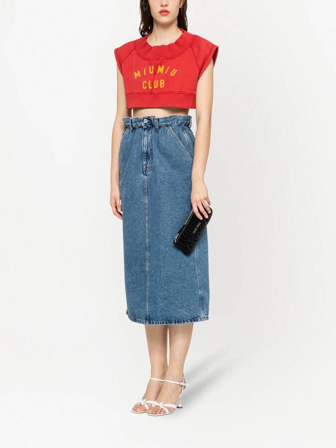 Miu Matelassé clutch Zwart