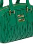 Miu Matelassé leren crossbodytas Groen - Thumbnail 5