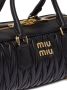 Miu Matelassé leren crossbodytas Zwart - Thumbnail 5