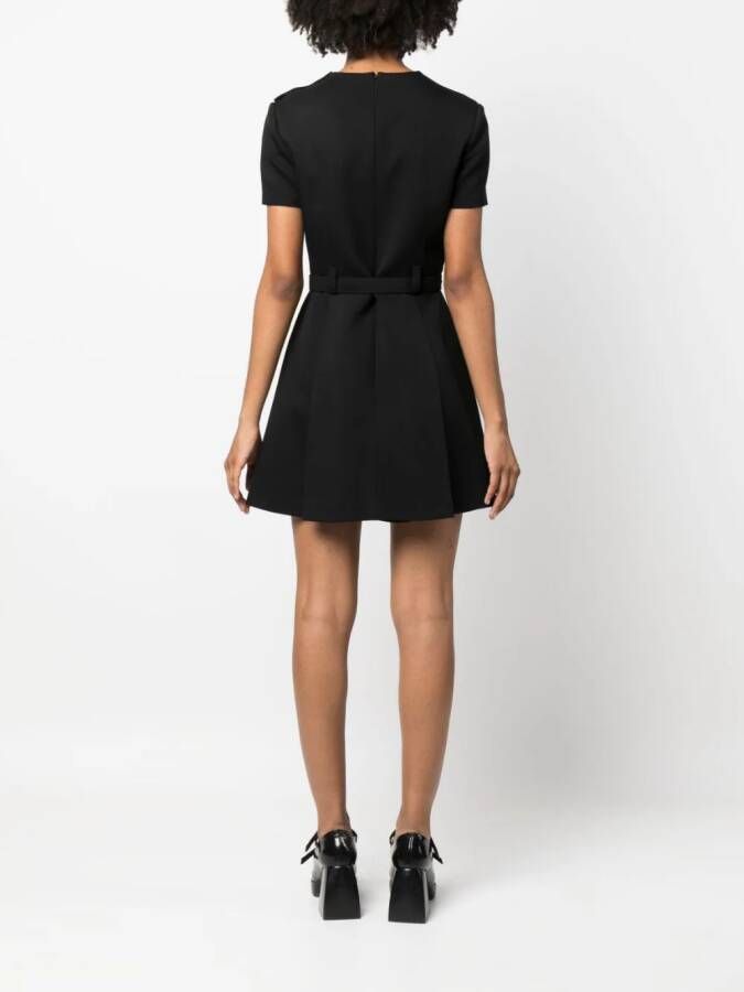 Miu Mini-jurk met ceintuur Zwart