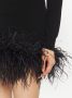 Miu Mini-rok met veren afwerking Zwart - Thumbnail 5