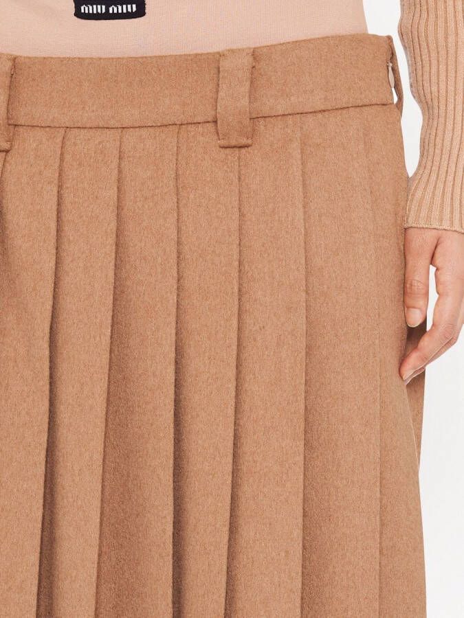 Miu Plooirok Beige
