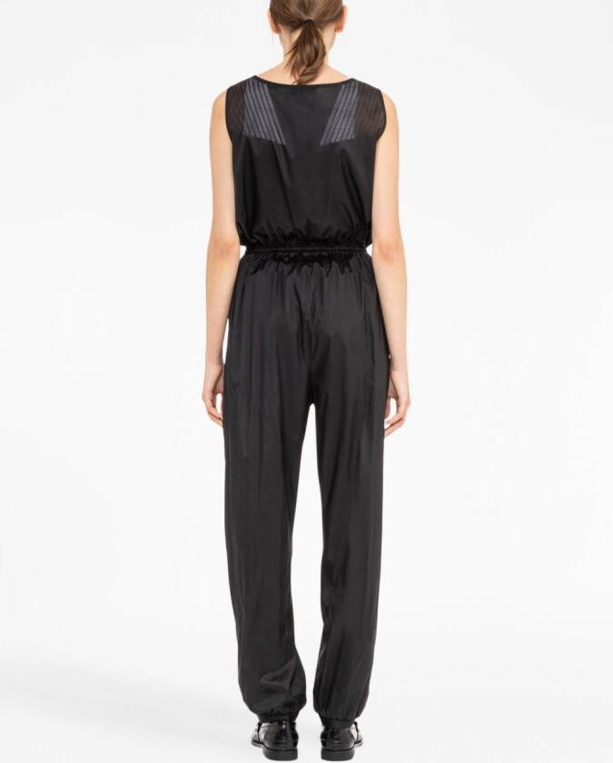 Miu Zijden jumpsuit Zwart
