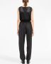 Miu Zijden jumpsuit Zwart - Thumbnail 4