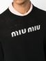 Miu Trui met logo-jacquard Zwart - Thumbnail 5