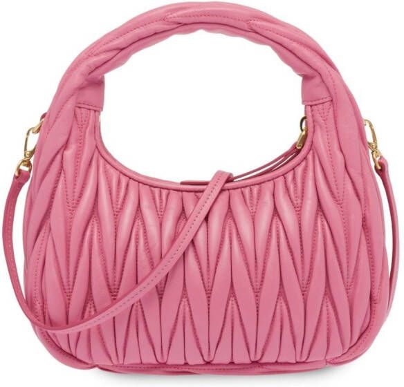 Miu Wander matelassé mini-schoudertas Roze