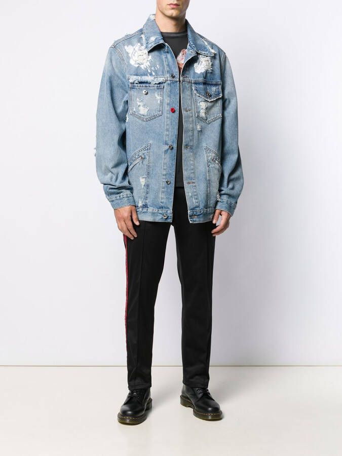 MJB Marc Jacques Burton Denim jas Zwart