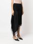 MM6 Maison Margiela Midi-rok met kanten afwerking Zwart - Thumbnail 3