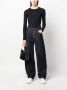 MM6 Maison Margiela Body met logoprint en lange mouwen Zwart - Thumbnail 2