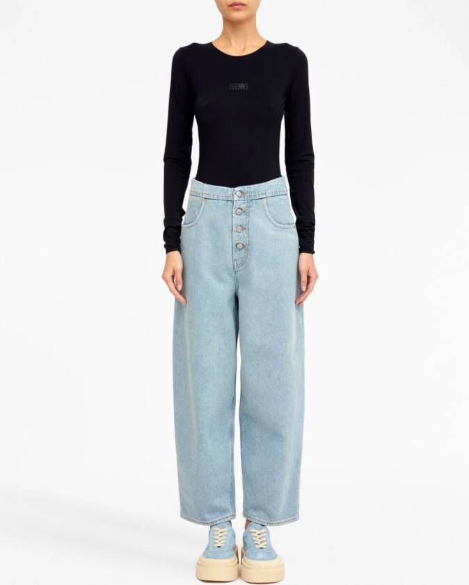 MM6 Maison Margiela Cropped jeans Blauw