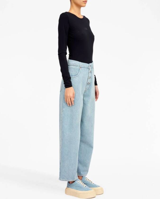 MM6 Maison Margiela Cropped jeans Blauw