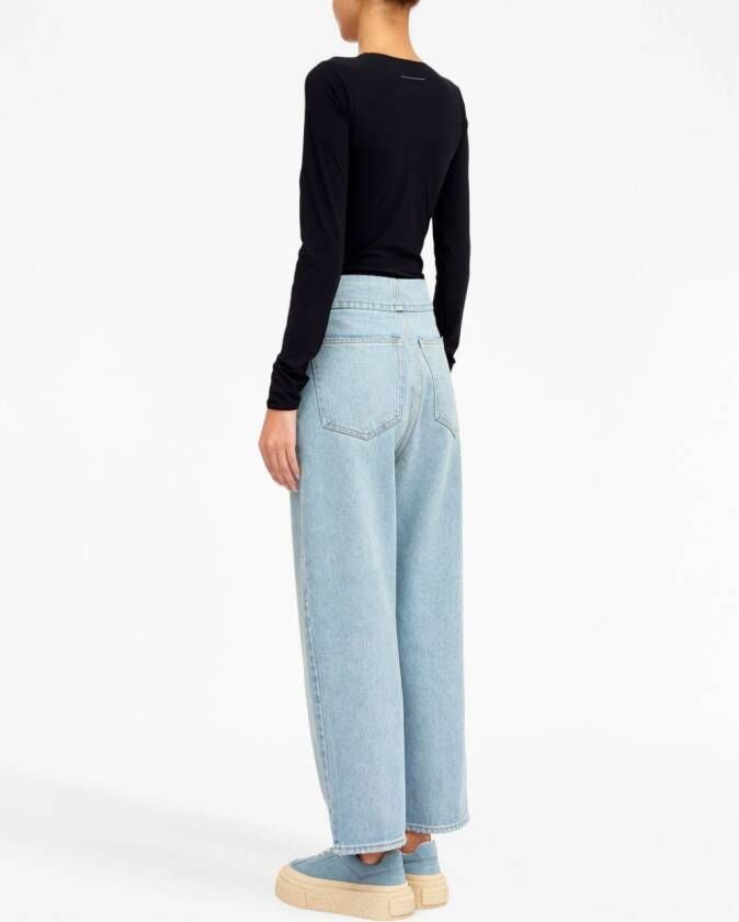 MM6 Maison Margiela Cropped jeans Blauw