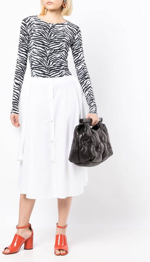 MM6 Maison Margiela Button-up rok Wit