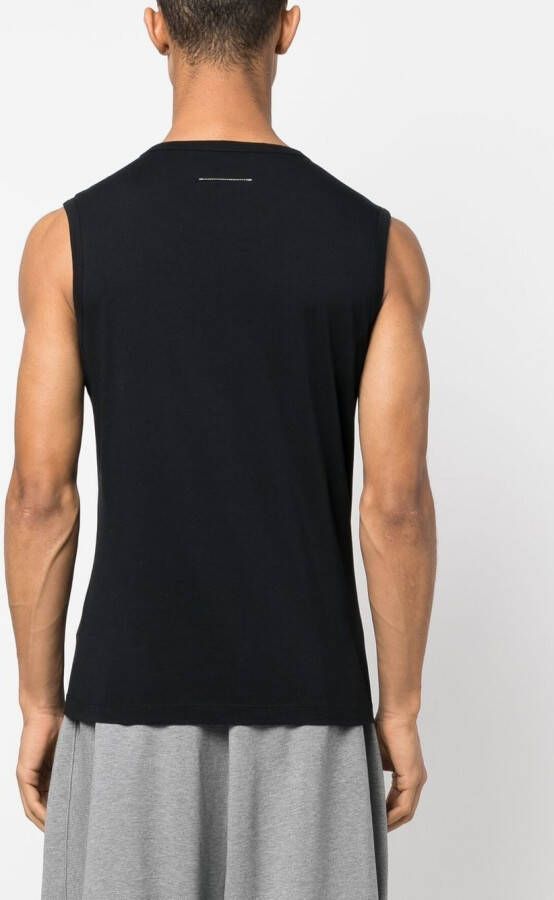 MM6 Maison Margiela Mouwloze top Zwart