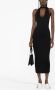 MM6 Maison Margiela Midi-jurk met gekruiste bandjes Zwart - Thumbnail 2