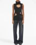 MM6 Maison Margiela Ribgebreide spencer Zwart - Thumbnail 2