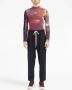 MM6 Maison Margiela Pantalon met trekkoordtaille Zwart - Thumbnail 2
